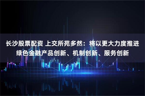 长沙股票配资 上交所苑多然：将以更大力度推进绿色金融产品创新、机制创新、服务创新