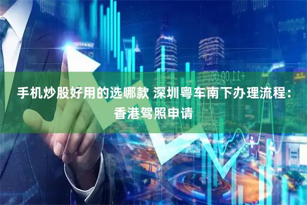 手机炒股好用的选哪款 深圳粤车南下办理流程：香港驾照申请